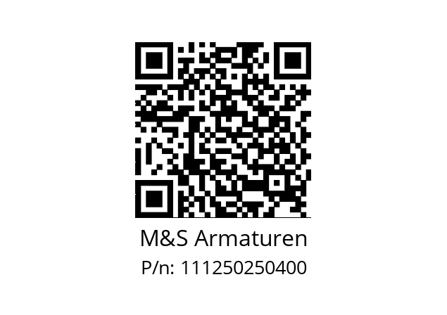   M&S Armaturen 111250250400