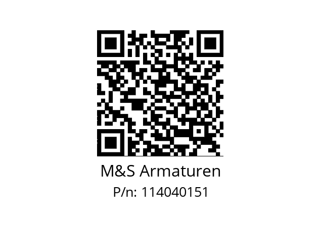   M&S Armaturen 114040151