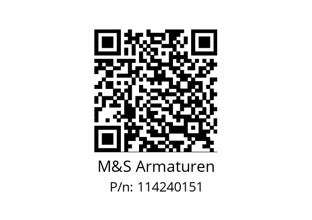   M&S Armaturen 114240151