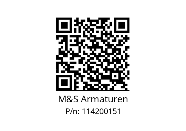   M&S Armaturen 114200151