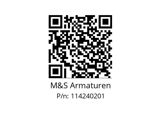   M&S Armaturen 114240201