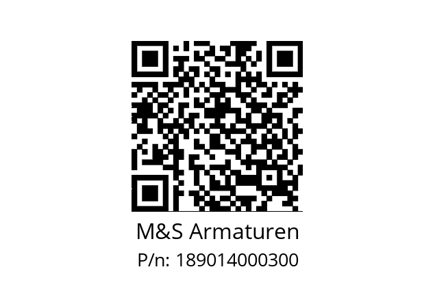   M&S Armaturen 189014000300