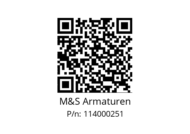   M&S Armaturen 114000251