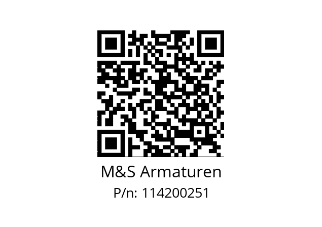   M&S Armaturen 114200251