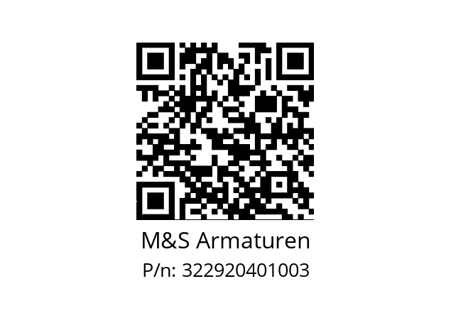   M&S Armaturen 322920401003