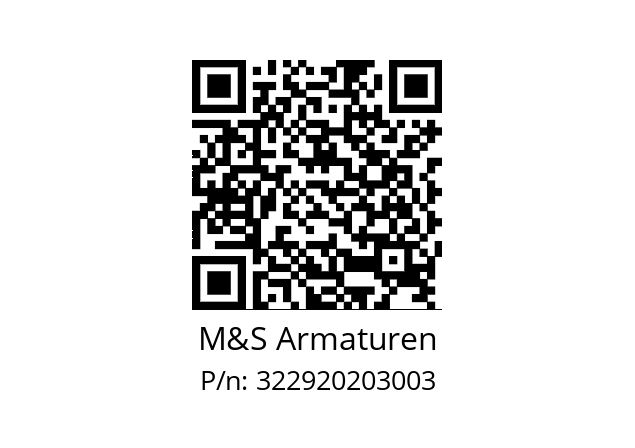   M&S Armaturen 322920203003