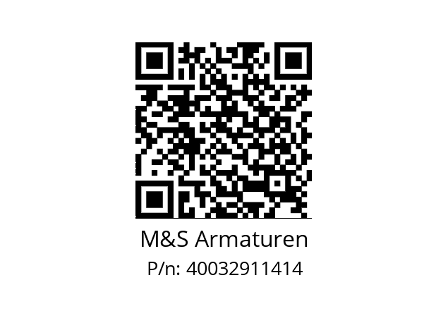   M&S Armaturen 40032911414