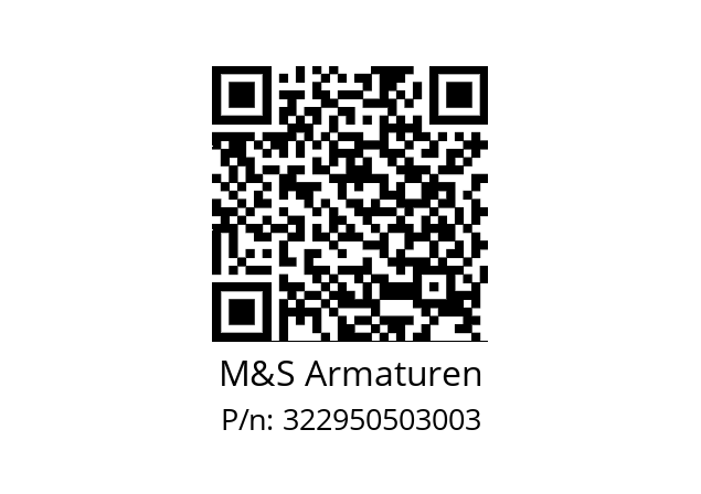   M&S Armaturen 322950503003