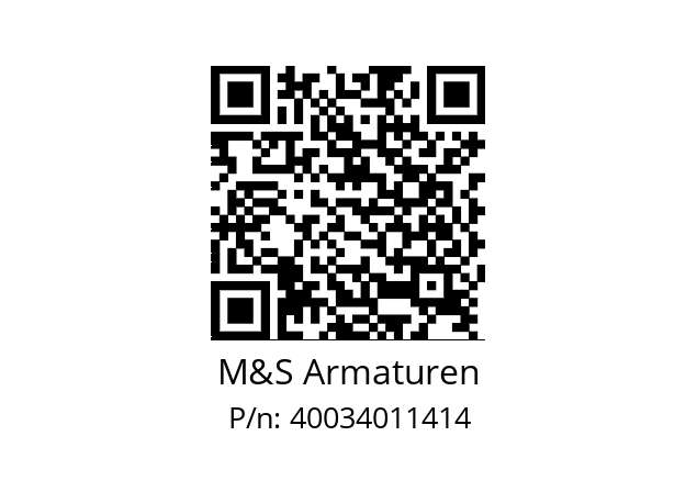   M&S Armaturen 40034011414