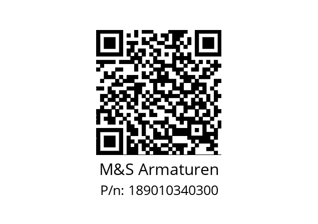   M&S Armaturen 189010340300