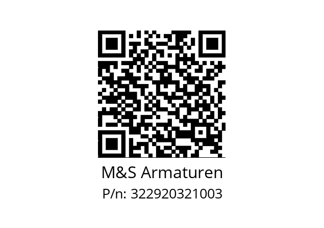   M&S Armaturen 322920321003