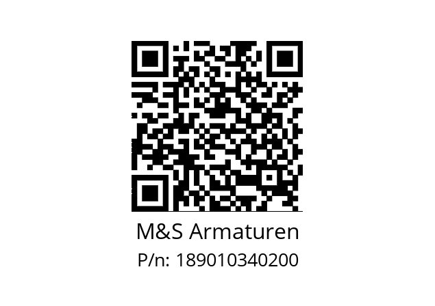   M&S Armaturen 189010340200