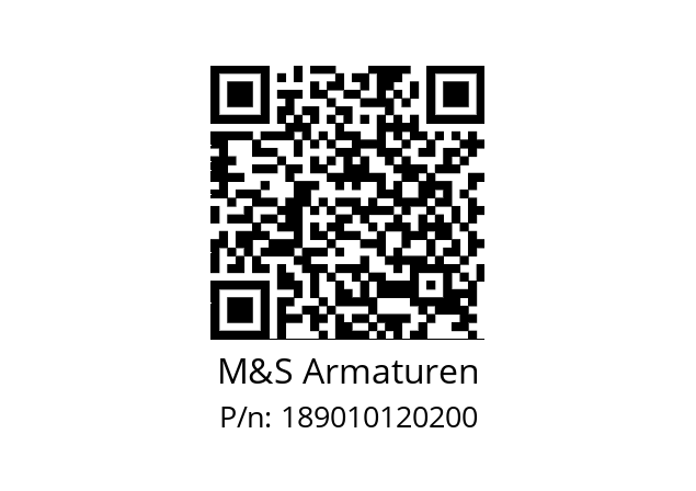   M&S Armaturen 189010120200