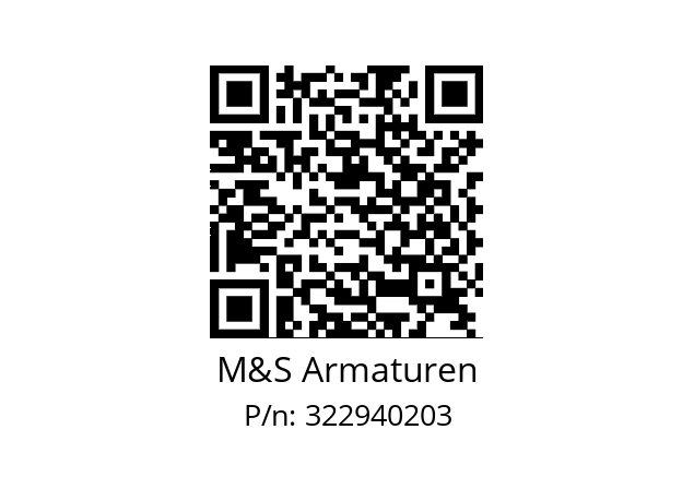   M&S Armaturen 322940203