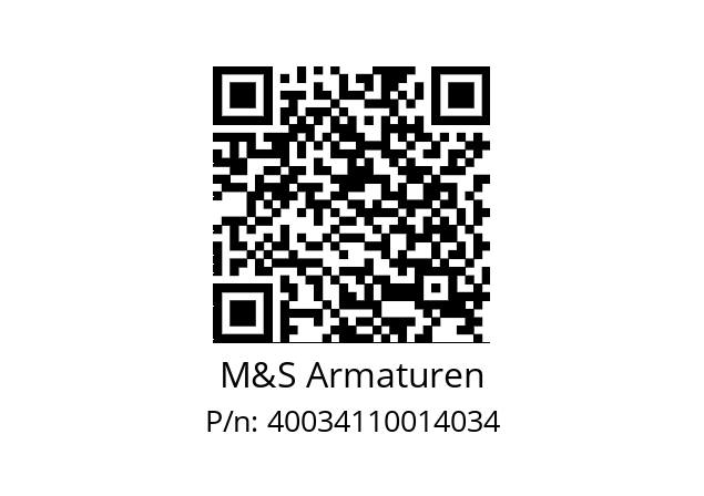   M&S Armaturen 40034110014034