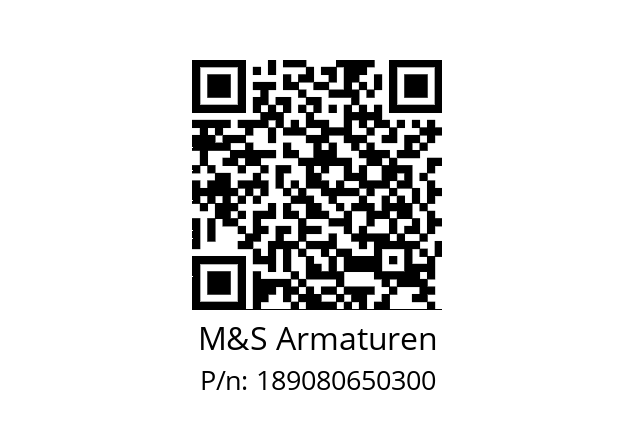   M&S Armaturen 189080650300