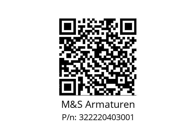   M&S Armaturen 322220403001