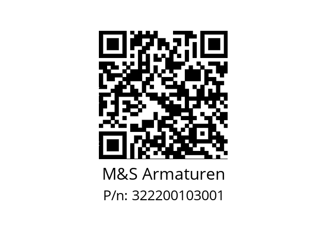   M&S Armaturen 322200103001