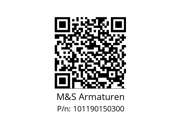   M&S Armaturen 101190150300