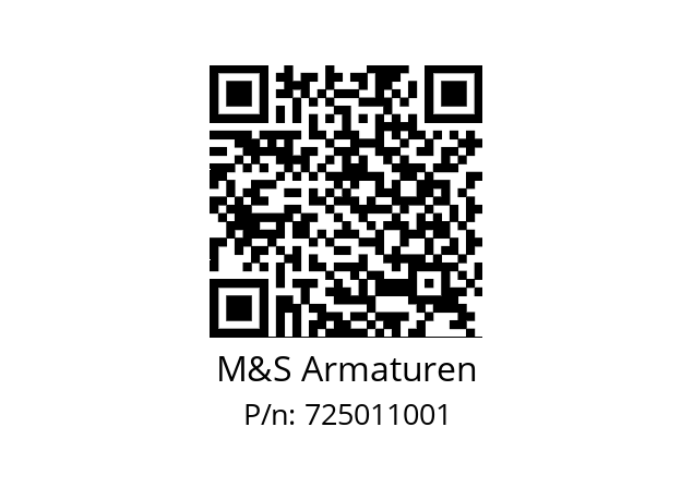   M&S Armaturen 725011001