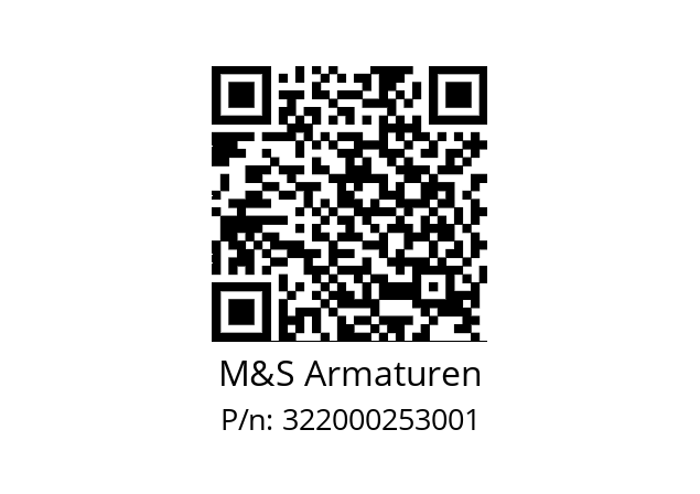   M&S Armaturen 322000253001