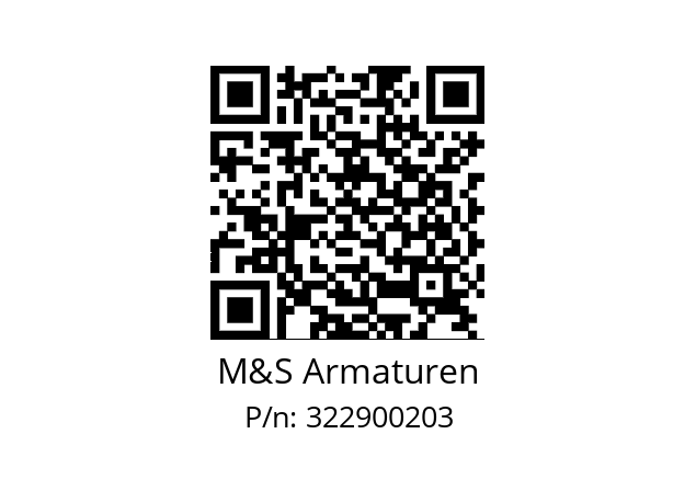   M&S Armaturen 322900203