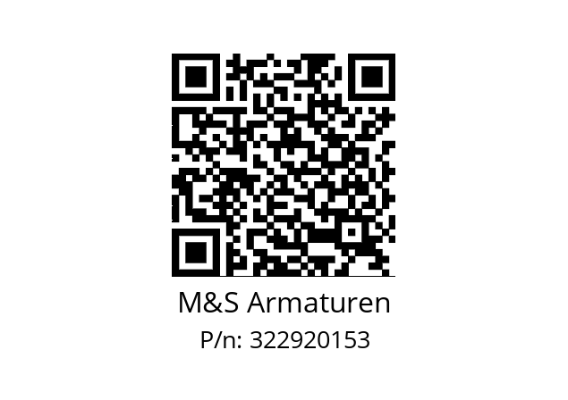   M&S Armaturen 322920153