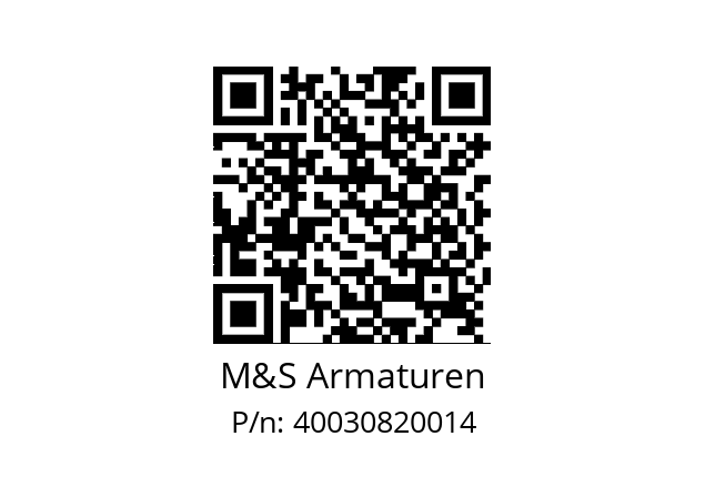   M&S Armaturen 40030820014