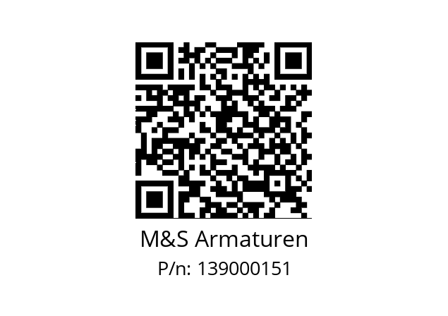   M&S Armaturen 139000151