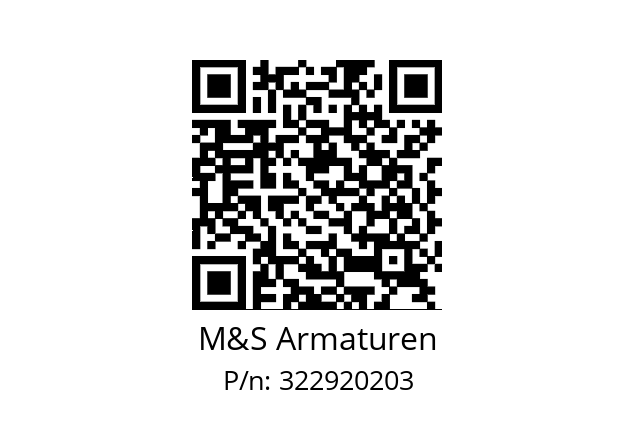   M&S Armaturen 322920203