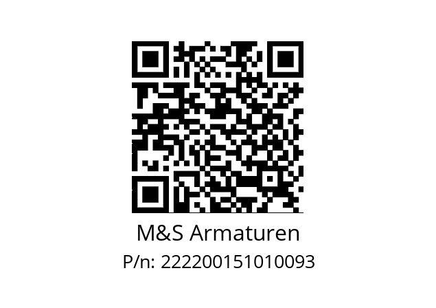   M&S Armaturen 222200151010093