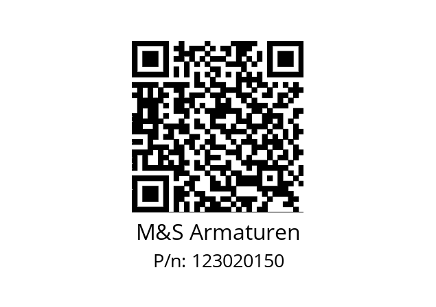   M&S Armaturen 123020150