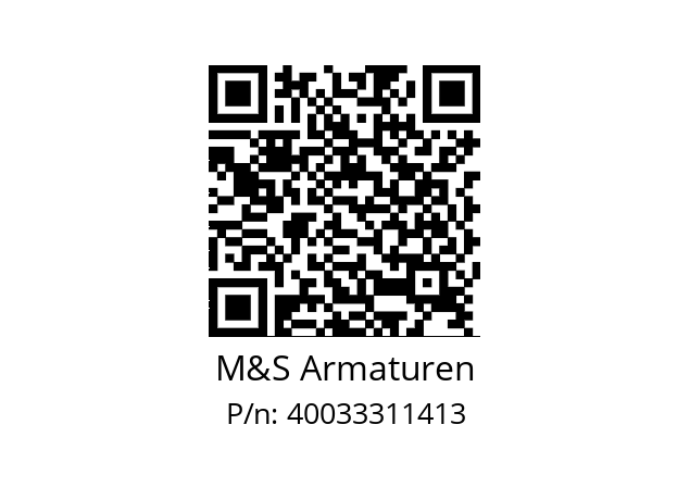   M&S Armaturen 40033311413