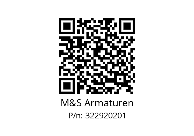   M&S Armaturen 322920201