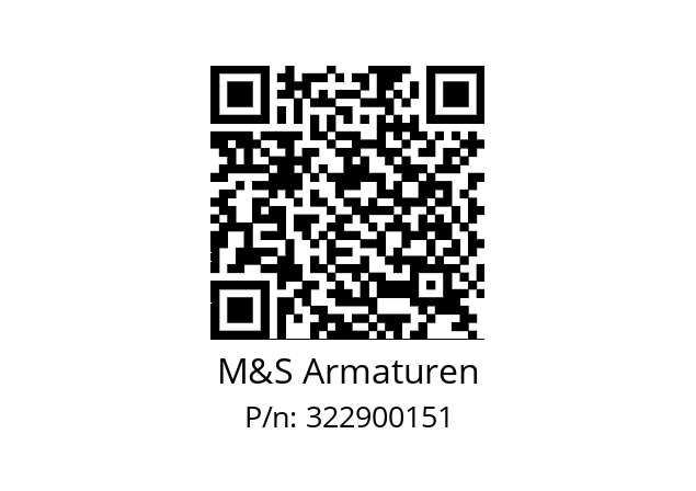   M&S Armaturen 322900151