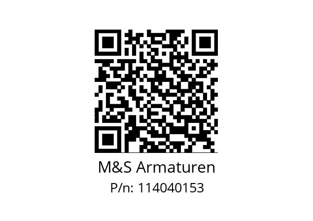   M&S Armaturen 114040153