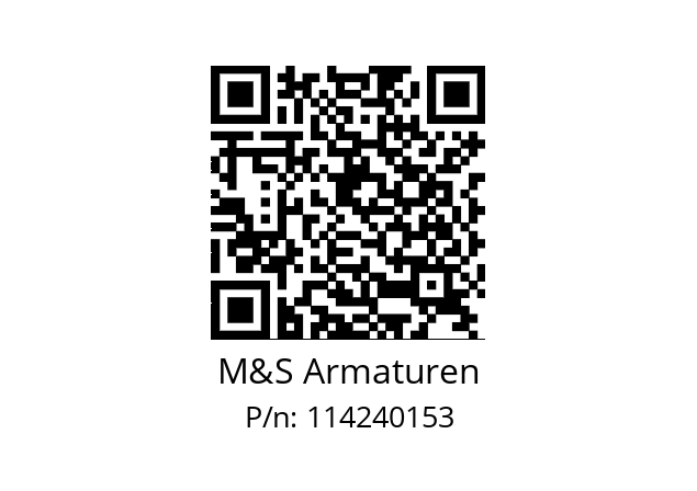   M&S Armaturen 114240153