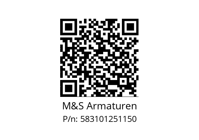   M&S Armaturen 583101251150