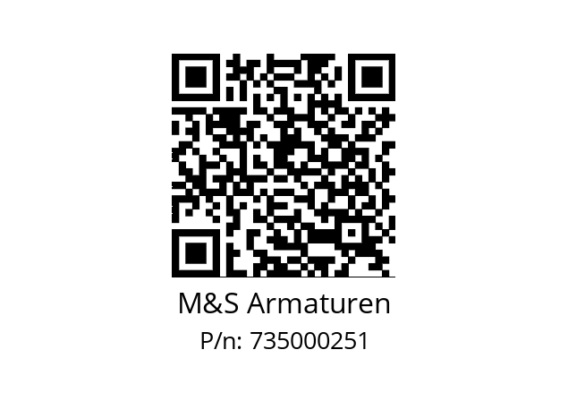   M&S Armaturen 735000251