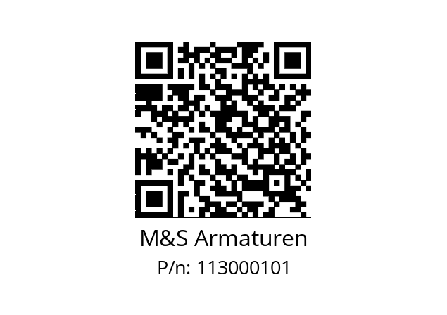   M&S Armaturen 113000101