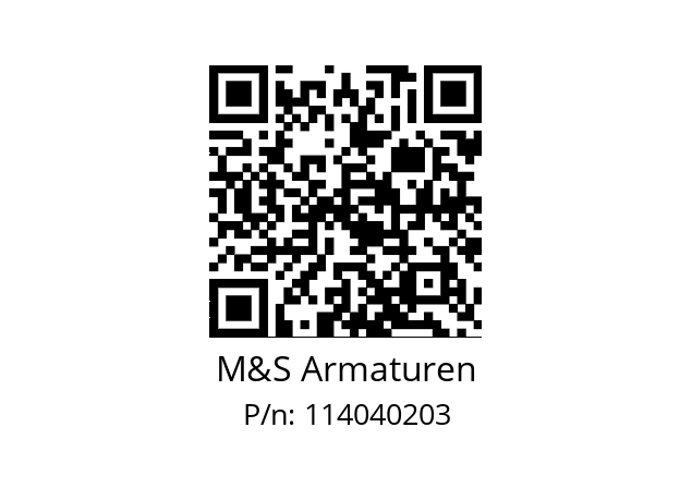   M&S Armaturen 114040203