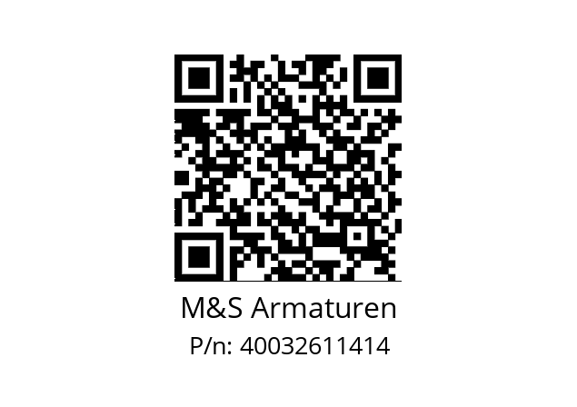   M&S Armaturen 40032611414