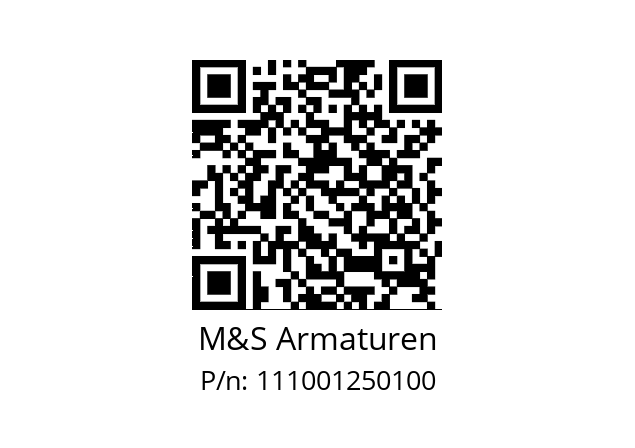   M&S Armaturen 111001250100