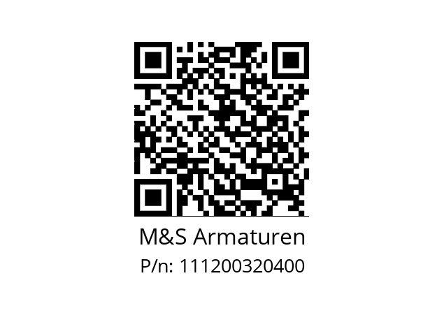   M&S Armaturen 111200320400