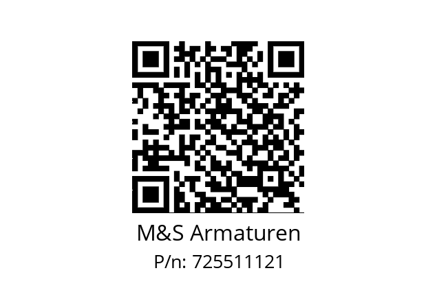   M&S Armaturen 725511121