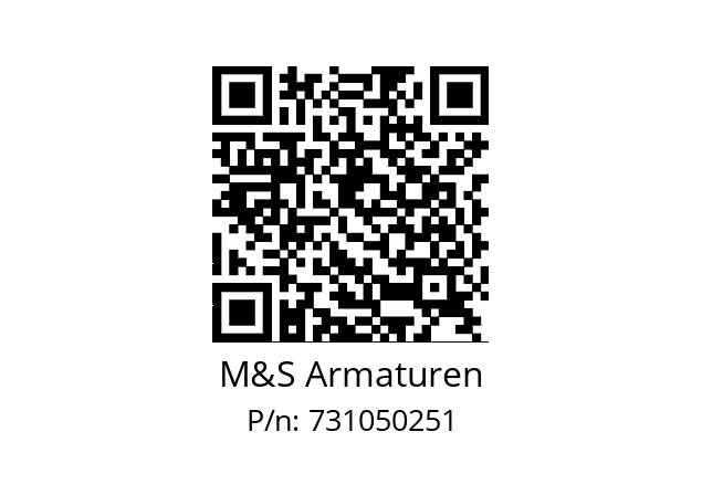   M&S Armaturen 731050251