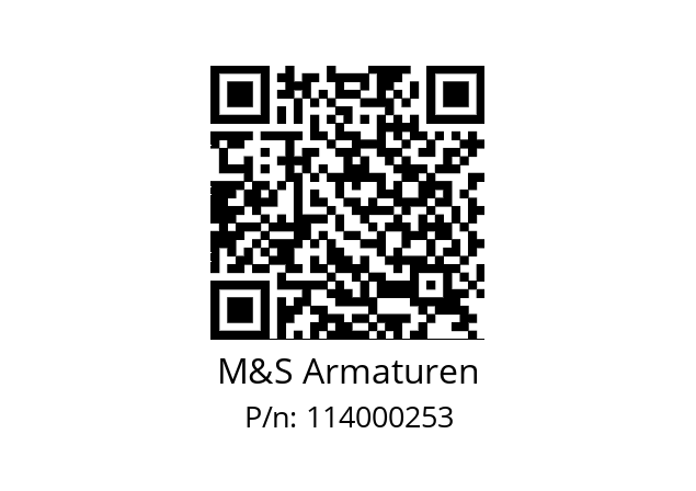   M&S Armaturen 114000253