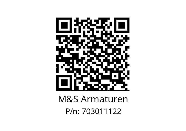   M&S Armaturen 703011122