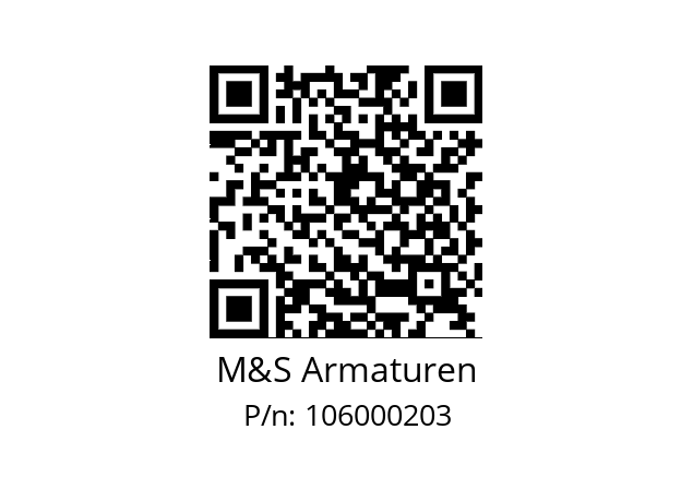   M&S Armaturen 106000203