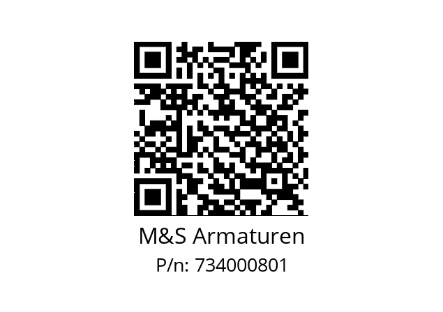   M&S Armaturen 734000801